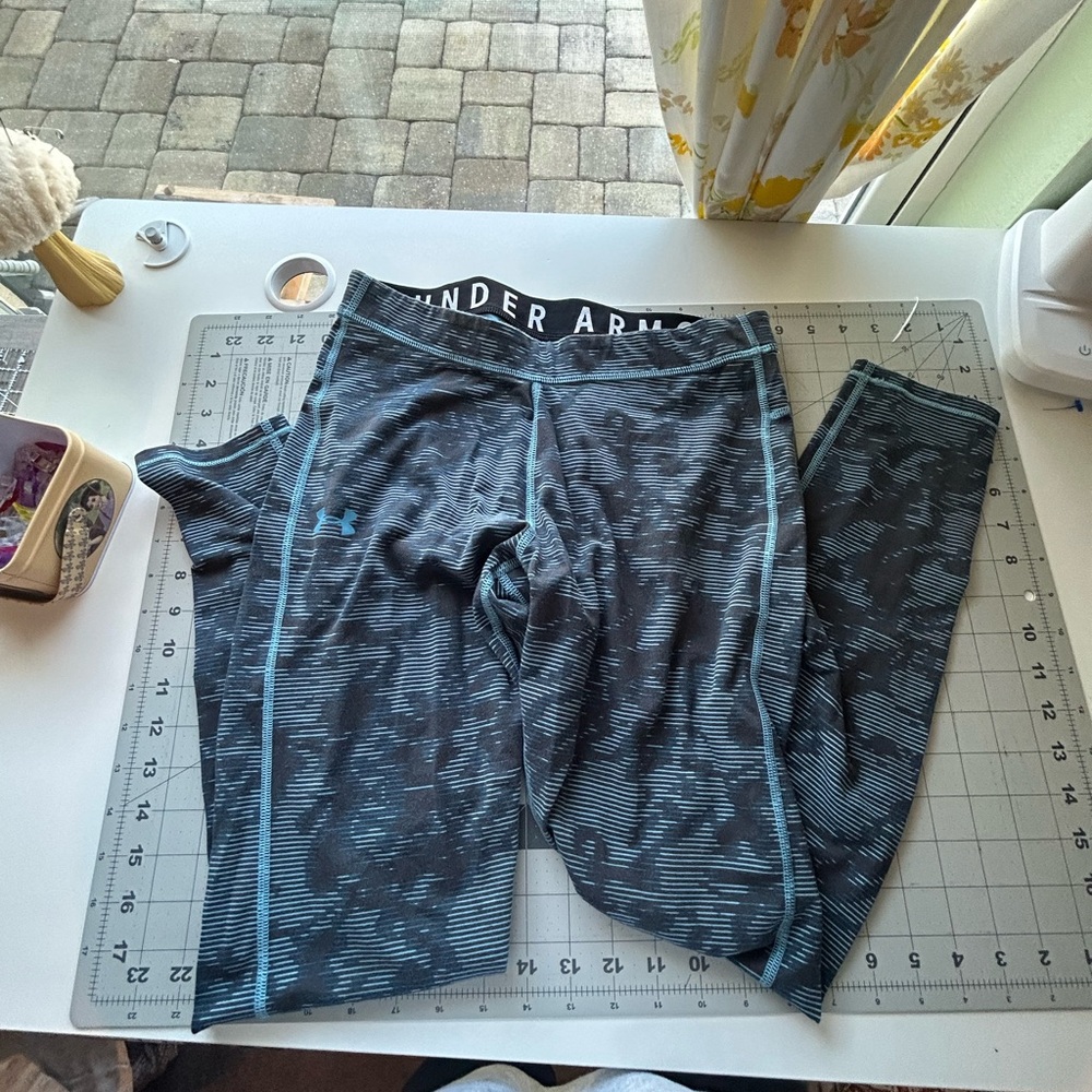 Under Armour Black and Blue Leggings